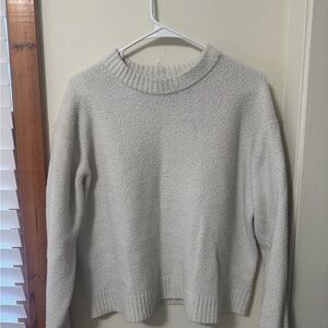 American Eagle Outfitters Cream Crewneck Sweater